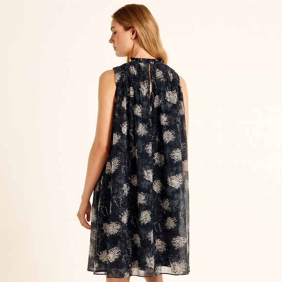 Joie Sz S Baltic Sleeveless Summer Swing‎ Floral Chiffon Feminine Dress Shift - Picture 2 of 11